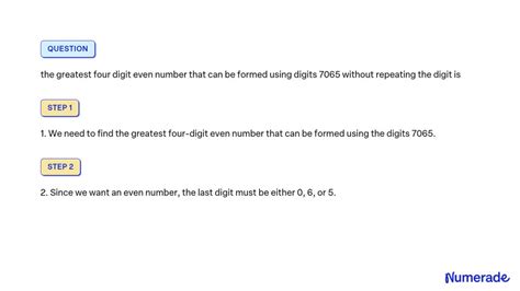 SOLUTION: What is the tens digit of the greatest 4 digit even .